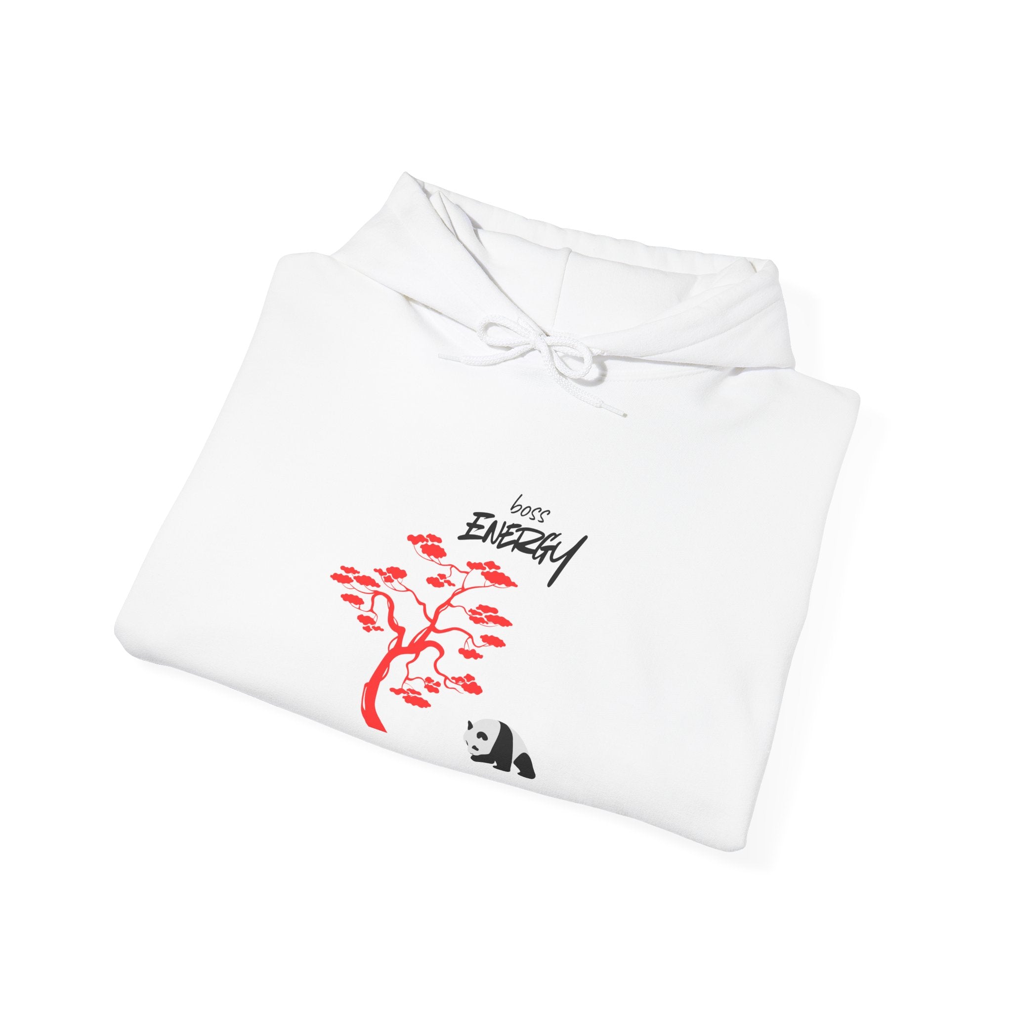 Panda & Bonsai Hoodie – “Root Energy” Minimal Zen Sweatshirt