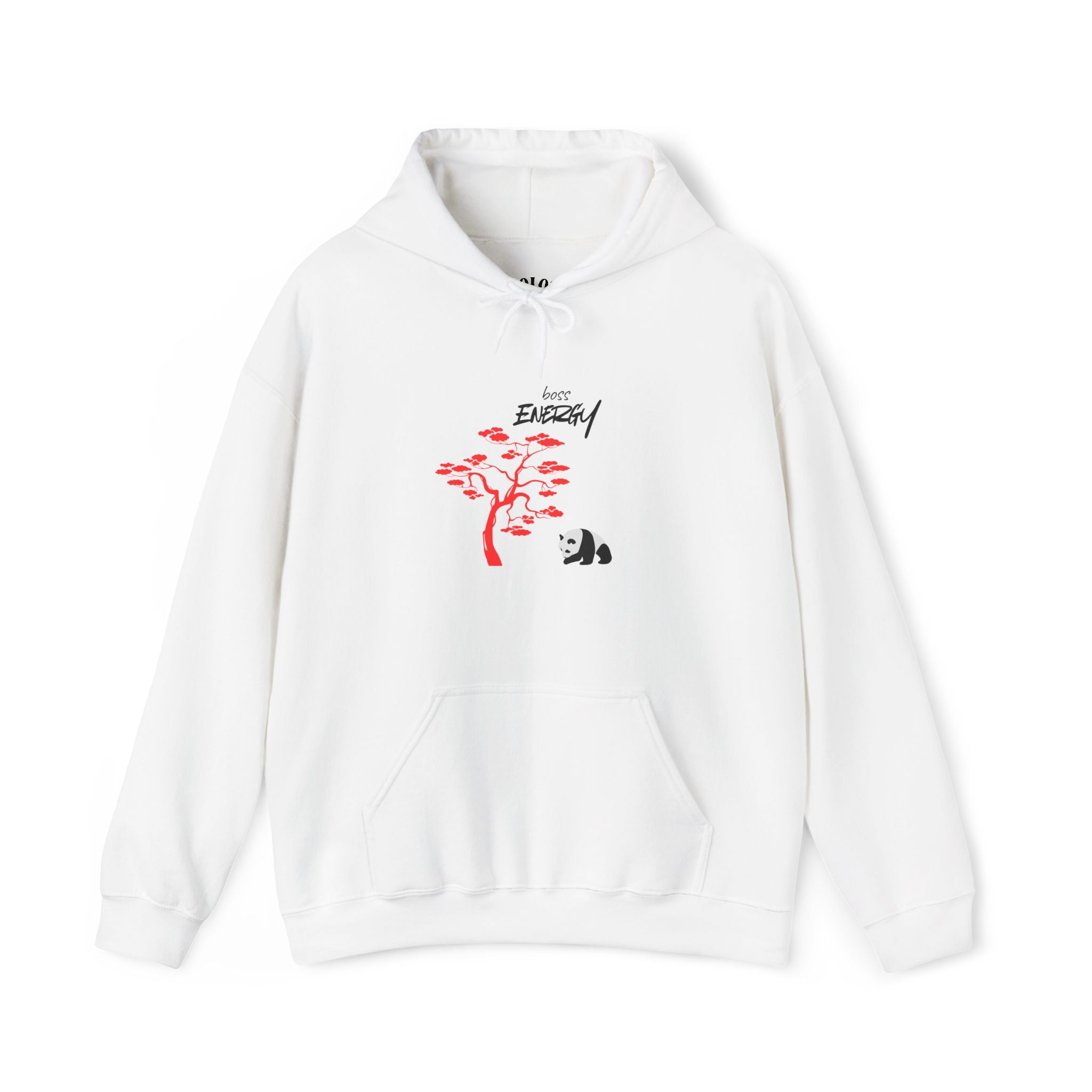 Panda & Bonsai Hoodie – “Root Energy” Minimal Zen Sweatshirt
