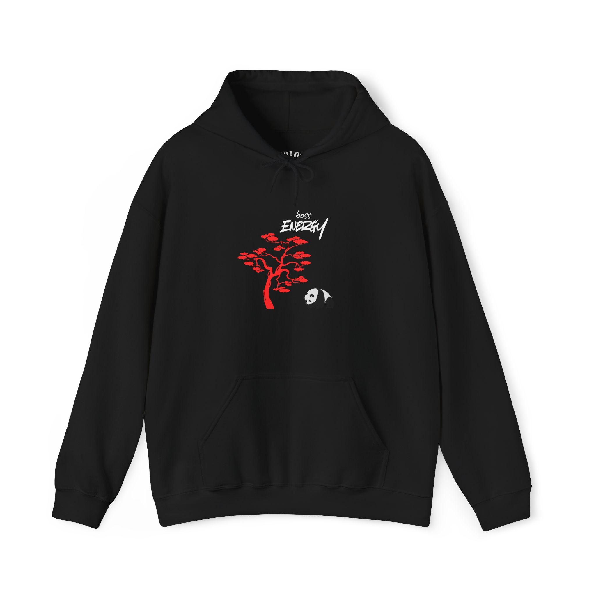 Panda & Bonsai Hoodie – “Root Energy” Minimal Zen Sweatshirt